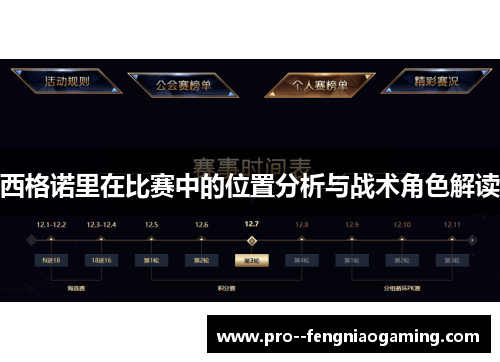 西格诺里在比赛中的位置分析与战术角色解读